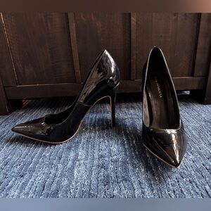 Black Patent Leather Stilettos